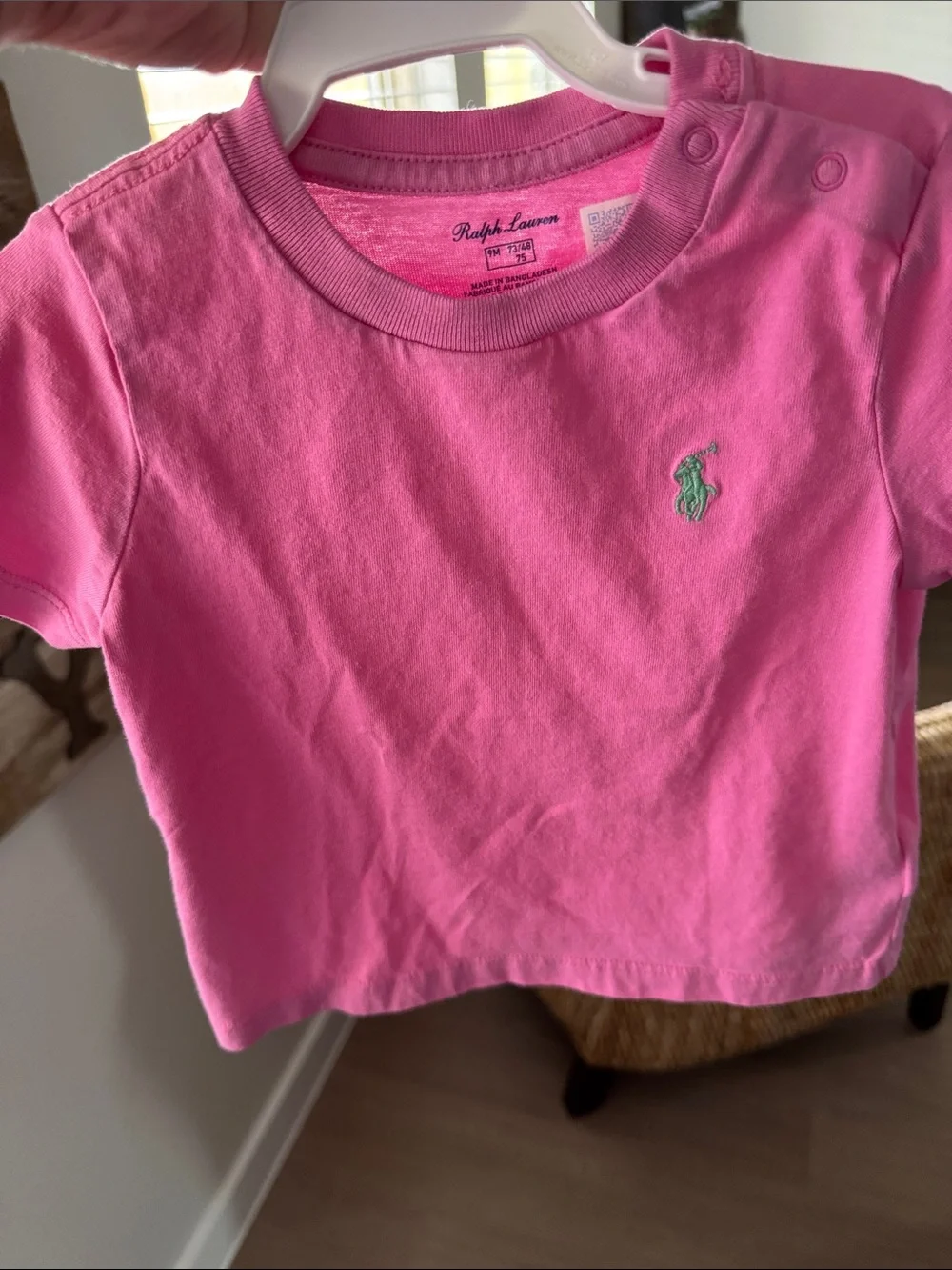 Ralph Lauren Pink Short Sleeve Logo Tee